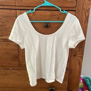 Madewell Knit White Top